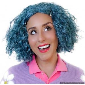 Maxwigs Envy Inside Out Wig – Turquoise Blue-Green Bob Cartoon Wig Riley's Jealous Emotion Personality Ayo Envious for Women’s Cosplay & Halloween Care Guide