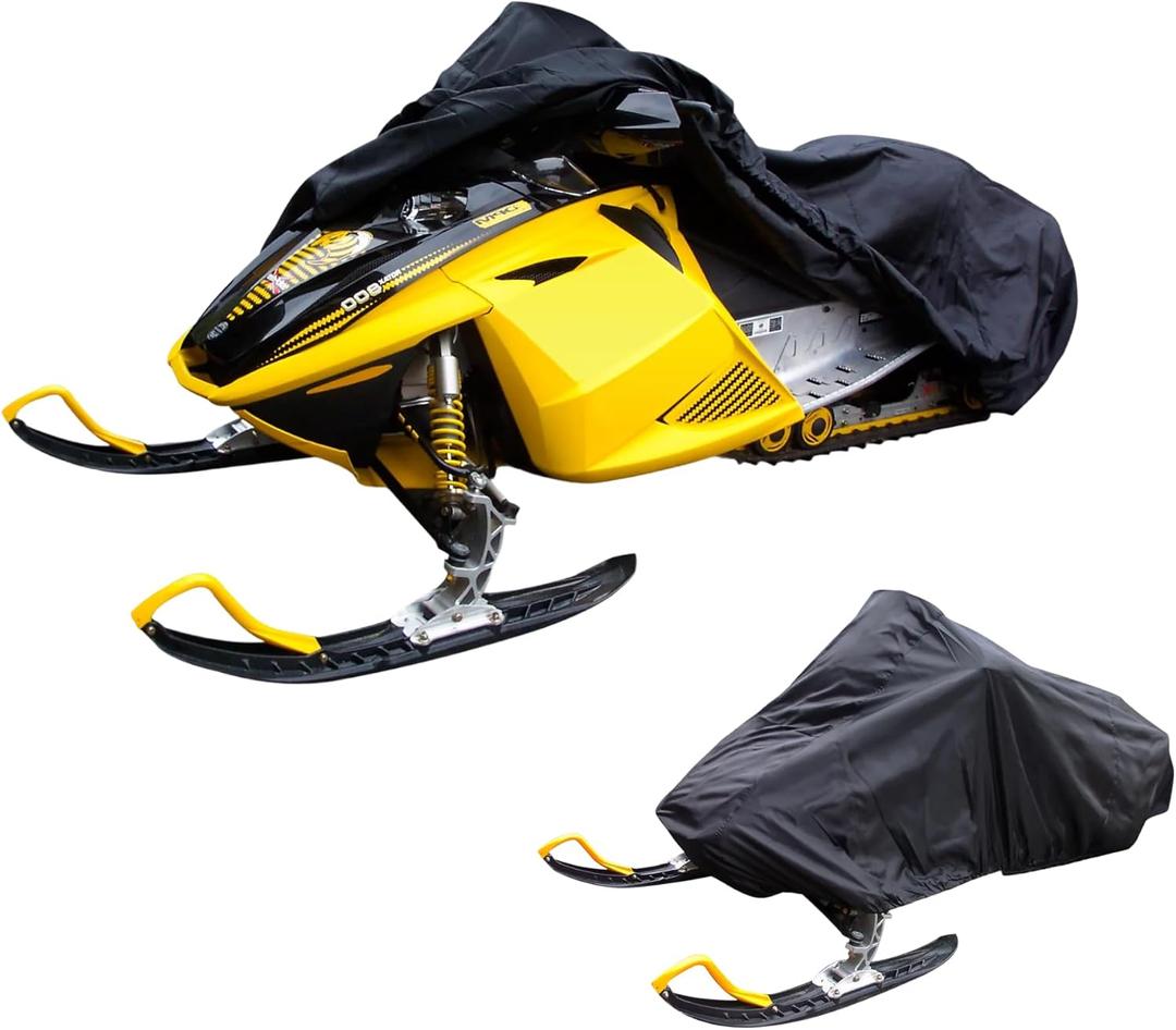 Budge Sportsman Snowmobile Cover, Waterproof & UV-Resistant Heavy-Duty Protection, Fits Snowmobiles up to 130" L x 51" W x 48" H, Black