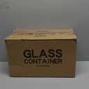 C CREST 5-Pack,3 Compartment Glass Meal Prep Containers Set,34oz, Divided Glass Food Storage Containers with Lids, Glass Lunch Box with Dividers