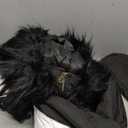 Zwurew Womens Winter Ski Suit Outdoor Sports Waterproof Snowsuit Fur Collar Ski Jumpsuit Coat (Medium, 01 Black)