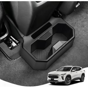 Karltys Car Backseat Cup Holder, Fixable Rear Cup Holder Organizer Tray with Tools, Interior Accessories Floor Back Seat Cup Holder for Chevy Chevrolet Trax 2024 2025 2026