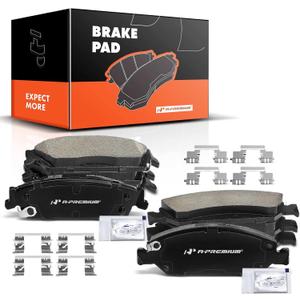 A-Premium Front and Rear Ceramic Disc Brake Pads Set Compatible with Select Cadillac, Chevy and GMC Models - Escalade, Escalade ESV/EXT, Avalanche, Silverado 1500, Tahoe, Sierra 1500, Yukon