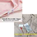100% Cotton Sleeping Bag Liner with Zipper - Adult Travel Sheet Bed Sack for Hotels Camping Hikers Mattress RV Recliner Sofa Guest Bed Campout Truck Camper Flatbed Bunk Beds