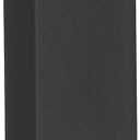 A&S Mezuzot Modern Concrete Mezuzah Case with Scroll, Easy Peel and Stick Mezuza (Black+ Engraved Shin, 6 Inches)