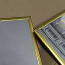 upsimples 18x24 Picture Frame Gold 3 Pack, Scratch-Proof Poster Frames 18 x 24 for Photo Gallery - Slide-In Strips, Horizontal or Vertical Wall Mounting