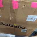 Babelio Dog Gate with Adjustable Cat Door, CatPrivilege III, 29-43"
Auto-Close, Pressure Mounted, Durable Cat Gate For Stairs & Doorways, Triple Lock, Black Wood Pattern