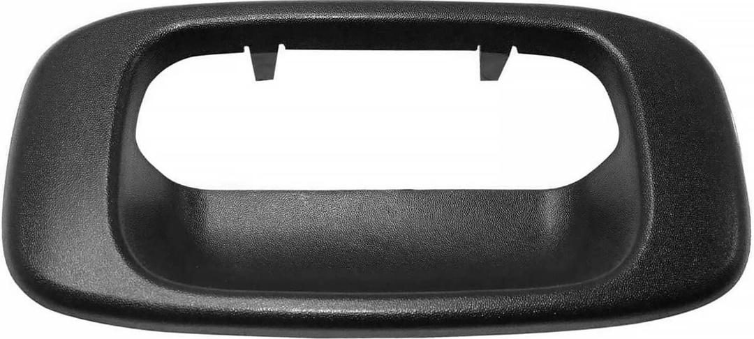Parts N Go 1999-2007 Silverado Sierra 1500 2500 3500 Tailgate Handle Trim Bezel Cover Replacement Black Textured Plastic Rear Exterior - GM1916102, 15228539