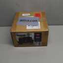 Teivio 16-piece Plastic Wheat Straw Square Dinnerware Set for 4, Unbreakable Dinner Plates, Salad Plates, Snack Bowls, Tumblers 13.5 oz, Dishwasher Safe, Kitchen Outdoor Camping,Black