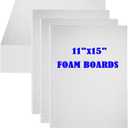 30Pack Foam Core Board, 11"x15" White Foam Board, 3/16" / 5MM Thick Mat Foam Board Center, Backing Boards for Mounting Photographs and Artwork, 3-D Modeling, Signage, Poster Making