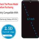 (2 Pack) Designed for Samsung Galaxy A16 5G Tempered Glass Screen Protector, Anti Scratch, Bubble Free