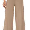WiWi Women's Casual Wide Leg Palazzo Pants Comfy Lounge Pajama Bottoms Viscose from Bamboo Yoga Sweatpants S-XXL (Large)