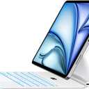 Jibrealg Keyboard Case for iPad Air 11" (M3 2025 / M2 2024) & iPad Pro 11"(1st/2nd/3rd/4th Gen), Slim Magic Keyboard with Multi-Touch Trackpad for 10.9"iPad Air 4th/5th Gen with 7-Color Backlit,White