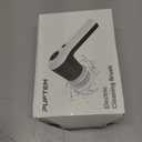 PUFTEM Electric Spin Scrubber, Cordless Shower Scrubber with Battery Level Display, 2 Speeds Electric Scrubber for Cleaning with 6 Replaceable Heads, Cleaning Brush for Bathroom/Sink/Window (White)