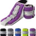 Ankle Weights for Men Women Kids, Leg Arm Wrist Weights with Adjustable Strap for Running, Gymnastics, Aerobics,Gym, Fitness (0.5 lb x 2 (1LB Pair), Purple)