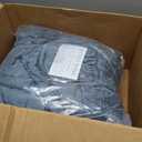 RECYCO Luxury Velvet Quilt Set King Size Bedding Sets, Ultra Soft Velvet Comforter Set, Lightweight Channel Box Stitch Oversized Bedspread Coverlet for All Season, with 2 Shams, Stormy Blue