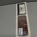 2 x Rustic Toilet Paper Holder Wall Mount - 6.69"x2.95" Solid Wood Bathroom Tissue Paper Roll Hoder with 5.7" Stainless Steel Rod, Farmhouse Paper Towel Holder for Small Space