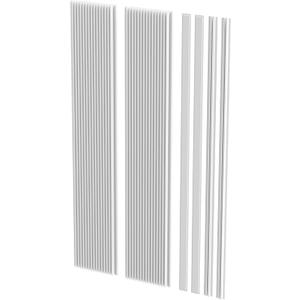 Adjustable Air Conditioner Side Panels Replacement, Compatible with Frigidaire Window A/C Units – Replaces 18FFRACP01, Expands 7–21 in, Off-White（2 pack）