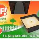 OFF! Backyard Citronella Scented Candle, Ambiance Enhancing Centerpiece, Burns for up to 25 Hours, 8 oz (Pack of 2), Set of 2