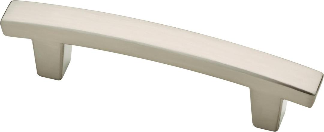 Franklin Brass (10-Pack)  Brushed Nickel Cabinet Handles, 3 Inch Hole Center, Pulls for Drawers, Kitchen Cabinet Door, Dressers | Pierce