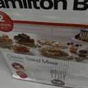 Hamilton Beach Classic Stand and Hand Mixer, 4 Quarts, 6 Speeds with QuickBurst, Bowl Rest, 290 Watts Peak Power, Black and Stainless