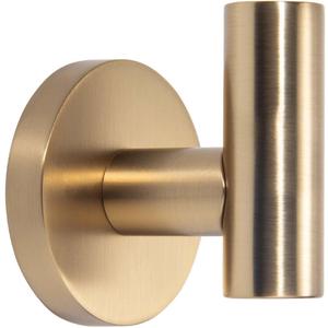 TUNNY 3 Pack Round Bathroom Towel Hooks - Champagne Gold Robe & Coat Hooks for Bathroom & Bedroom