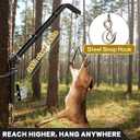Tree Mounted Deer Hoist for Hunting, 400LBS Deer Feeder with Gambrel and 26FT Steel Cable, Deer Hanger for Skinning, Field Dressing