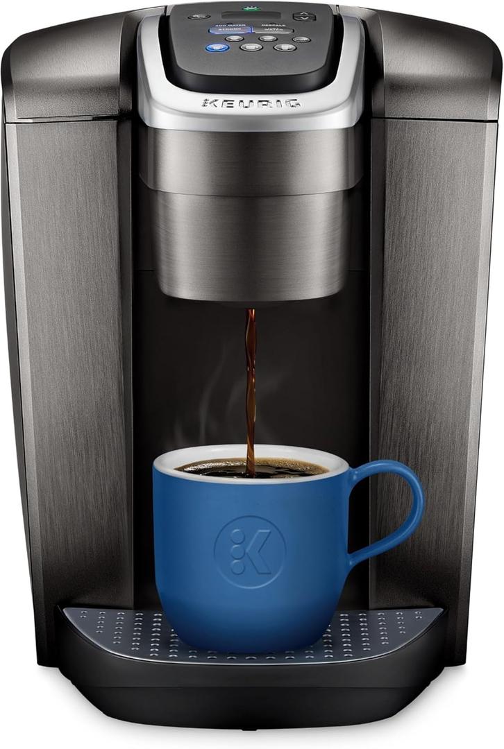 Keurig K-Elite Single Serve K-Cup Pod Coffee Maker, with Strength and Temperature Control, Iced Coffee Capability, 8 To 12 Oz Brew Size, Programmable, Brushed Slate