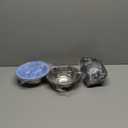 Stainless Steel Dog Bowls with Silicone Mat, Non-Skid Pet Feeder, No-Spill Design, Rust-Resistant Cat Dishes, Easy to Clean, Grey