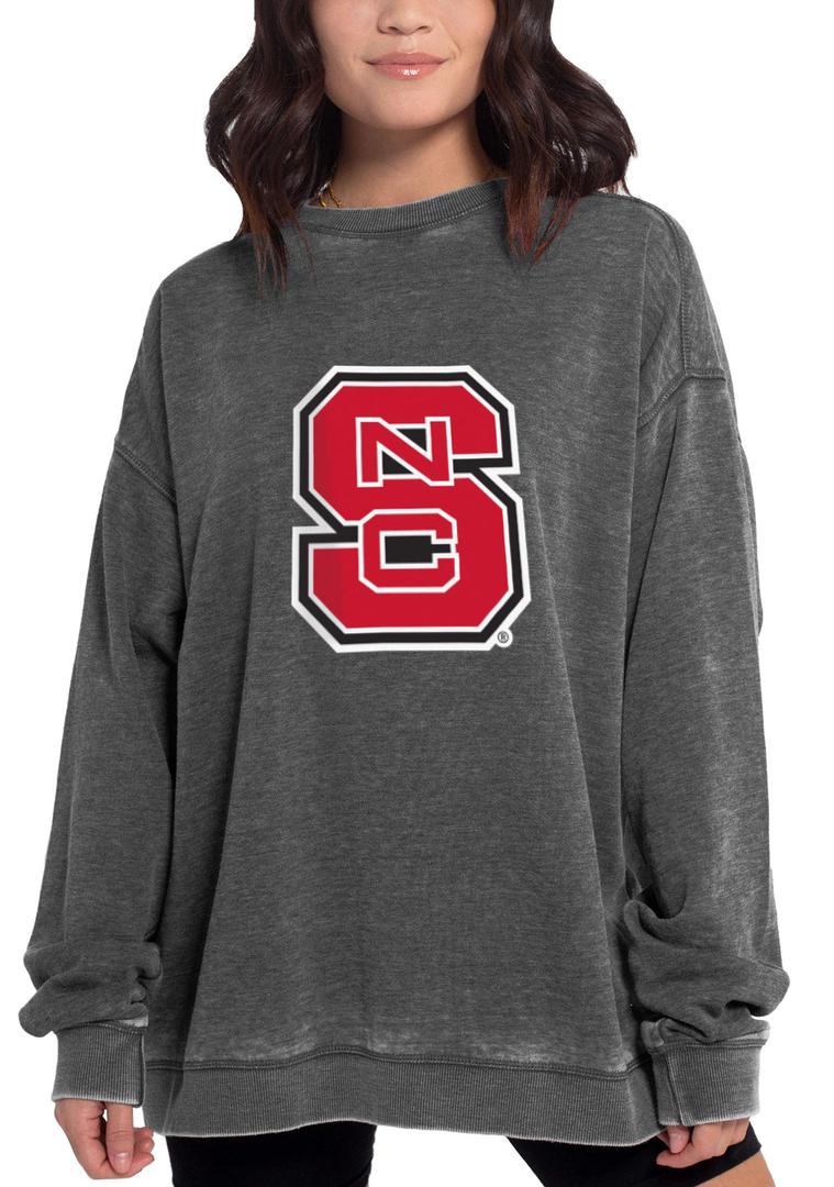 chicka-d NCAA North Carolina State Wolfpack Womens Campus Pullover, Cardinal, Medium (M)