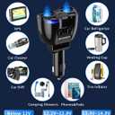 [2026 Upgraded] Cigarette Lighter Splitter, SUPERONE 180W 2-Socket Cigarette Lighter Adapter with Dual QC3.0 and 20W PD USB C Car Charger Splitter for GPS/Dash Cam/Laptop/iPad/iPhone 17/16/15/14/13/12