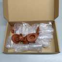 20 Pcs Plastic Mini Western Cowboy Cowgirl Hat and 10 Pcs Plastic Boot Shot Glasses Miniature Cute Doll Hat Cowboy Boot Cups (Brown, Simple Style)