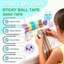 Nano Tape Bubble Kit for Kids, 4 Sticky Ball Tapes and 6 Nano Tapes, Squishy Maker Making Kit, Birthday Arts and Crafts Gifts for Teens Boys Girls, Kids Toys for Girls 4-6 6-8 7-8 8-10 10-12
