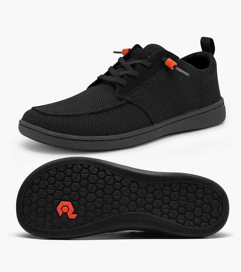 Men's Barefoot Wide Toe Box Shoes - Minimalist Barefoot Shoes with Zero Drop Sole Extra Wide Slip on Walking Shoes for Men, 14