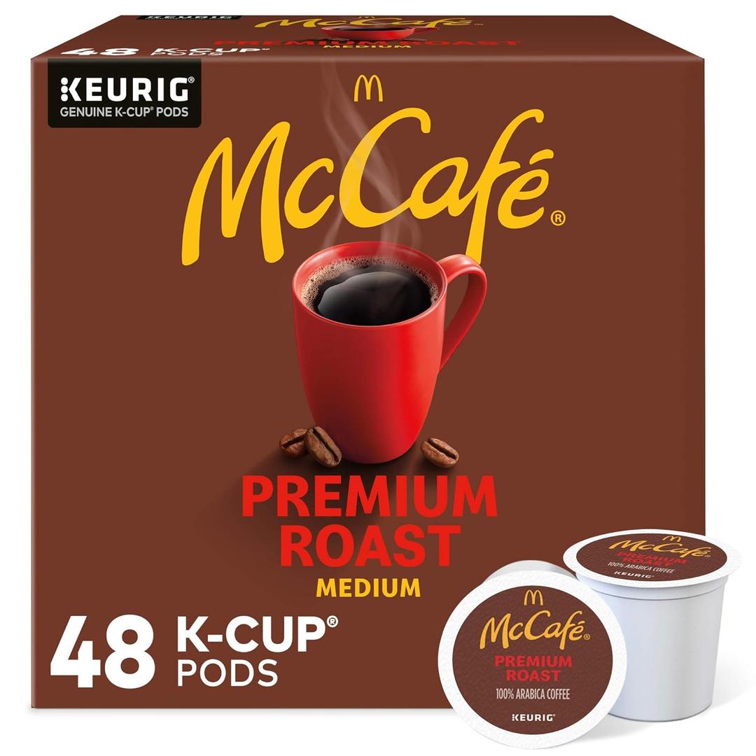 McCaf Premium Roast, Keurig Single Serve K-Cup Pods, Medium Roast Coffee Pods, 48 Count (EXP 11/29/26)