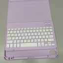 Harvopu Keyboard Case Compatible with iPad Air 11inch/Air 5th 4th Generation Case with KeyboardBacklit Detachable, Folio Cover with Pencil Holder for Air 11" M3/M2 (2025/2024), Air 5/Air 4 (Purple)