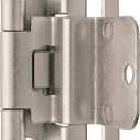 2 x Amerock Cabinet Hinge 3/8 inch (10 mm) Inset 𝙷inge Satin Nickel 2 Pack Self-Closing 𝐇inge Partial Wrap 𝗛inge Cabinet Door Ⲏinge