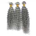 Peenoll 18 20 22 Inch Deep Wave Human Hair Bundles Sliver Grey Bundles Human Hair 12A Unprocessed Brazilian Virgin Quick Weave Hair Extensions for Black Women