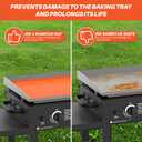 Silicone Griddle Cover Mat for Blackstone - 36 Inch Griddle Accessories Full Cover Wrapped Grill Mat Reusable Heavy Duty Food Grade Silicone Grill Mats