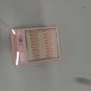 Glamnetic Press On Nails - French Peach | Super Short Round Fake Nails with Pastel Peach French Tips and Glossy Finish, Salon Quality | 15 Sizes - 30 Nail Kit with Glue