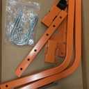 Adjustable Ladder Stabilizer with Tool Tray & Hook - Heavy Duty Roof Gutter Guard, Universal Ladder Stabilizer for Gutters/Windows, Safe Stabilizer for All Ladder Types (Bright Orange)