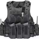 vAv YAKEDA Tactical Airsoft Vest for Men (One Size, Black)