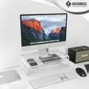 Acrylic Monitor Stand Riser Clear Computer Monitor Stand (Big)
