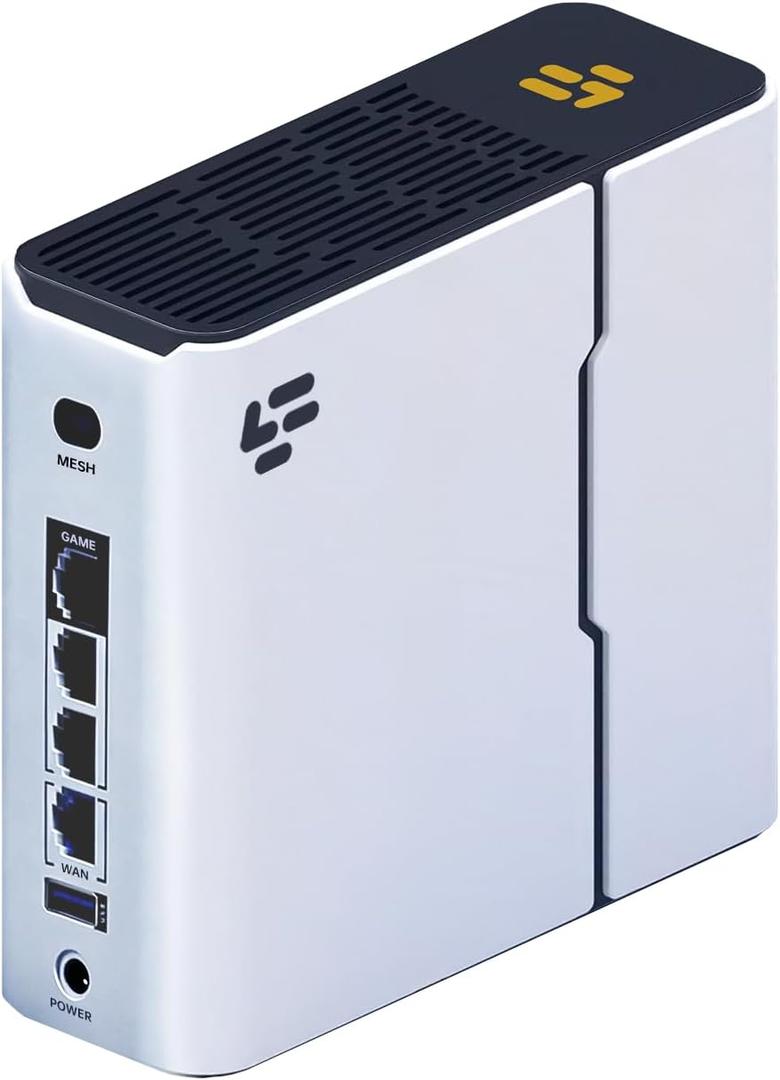 Turbo Gaming Router & WiFi Extender Booster, Game Accelerator for PS5, PS4, Xbox, Switch 2 & PC, Low Ping & Lag Reduction for Online Gaming, Includes 90-Day VIP Core Plan