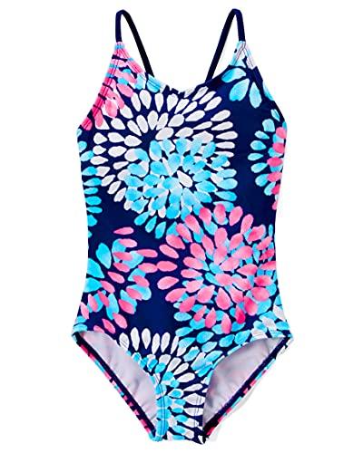 Kanu Surf Girls Beach Sport 1-Piece Swimsuit, Daisy Navy, 12 Kanu Surf Girls Beach Sport 1-Piece Swimsuit, Daisy Navy, 12