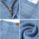 luvamia Wide Leg Jeans for Women Trendy High Waisted Flare Jeans Cropped Denim Pants Stretchy Baggy with Patch Pockets (XXL)