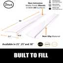 SEVCHY Silicone Stove Gap Covers (2 pack), Oven Gap Filler, Heat Resistant Stove Gap Filler, Seal Gap between Stovetop and Counter, Easy Clean (30 inch, Clear)