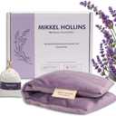 Microwave Heating Pad with Flaxseed and Lavender for Back, Neck, Shoulder, Joint & Menstrual Cramp Relief, Size 6"x16", Washable Cover and Reusable, with Mini Lavender Bag Gift