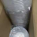 FULING [50 Set - 16 oz. Plastic Deli Disposable Food Storage Containers With Airtight Lids