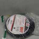 EP 50 Ft Lighted Outdoor Extension Cord - 10/3 SJTW Heavy Duty Black Extension Cable with 3 Prong Grounded Plug for Safety, UL Listed