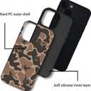 Camo Phone Case,Cool Camouflage Design Hybrid 2-Layer Protective Case for iPhone 12 Pro Max,Duck Camo